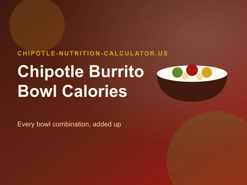 chipotle burrito bowl calories