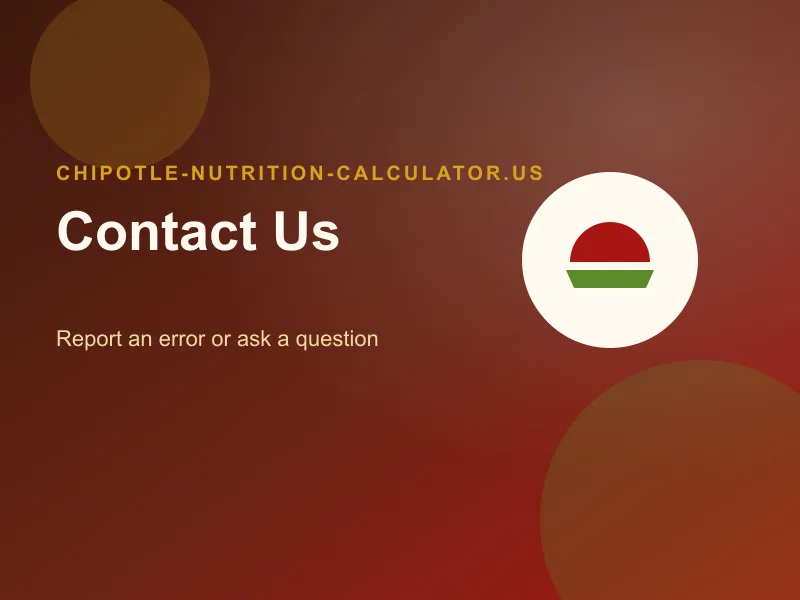 contact chipotle nutrition calculator